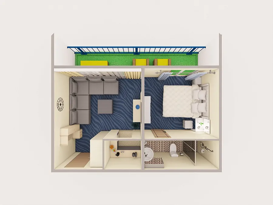 Люкс с балконом