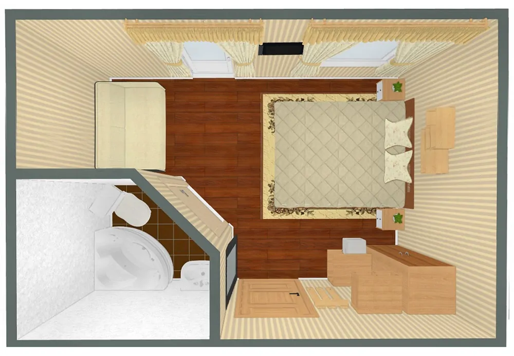 Полулюкс с балконом