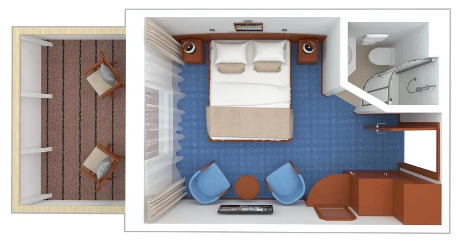 Полулюкс одноместный с балконом