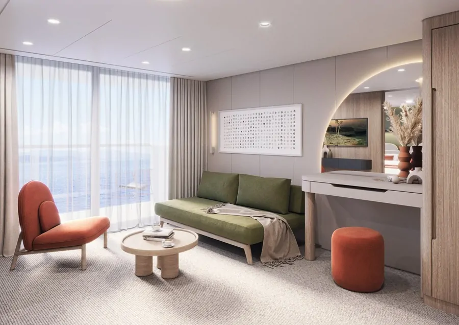 Люкс с балконом (шлюпочная палуба)