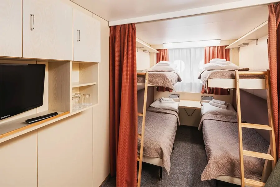 4-местная 2-ярусная (нижняя палуба)