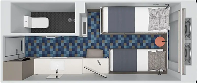 3-местная (нижняя палуба)